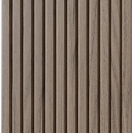 Designs Of Distinction 1" Tall Bevel Slat Tambour - Walnut (12"W x 48"L) 011248204WL1